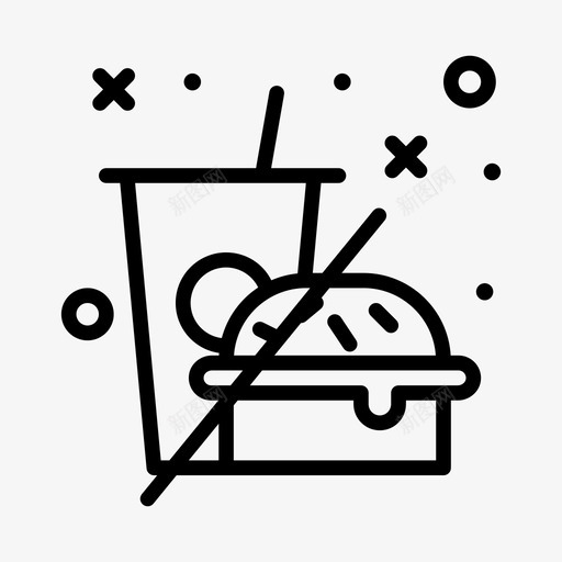 没有食物122号机场直线型图标svg_新图网 https://ixintu.com 122号 机场 没有 直线 线型 食物