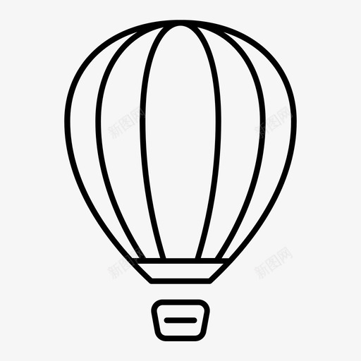 气球交通工具图标svg_新图网 https://ixintu.com 交通工具 气球