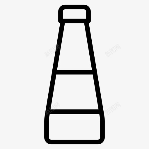 酱汁瓶和容器线性图标svg_新图网 https://ixintu.com 容器 线性 酱汁
