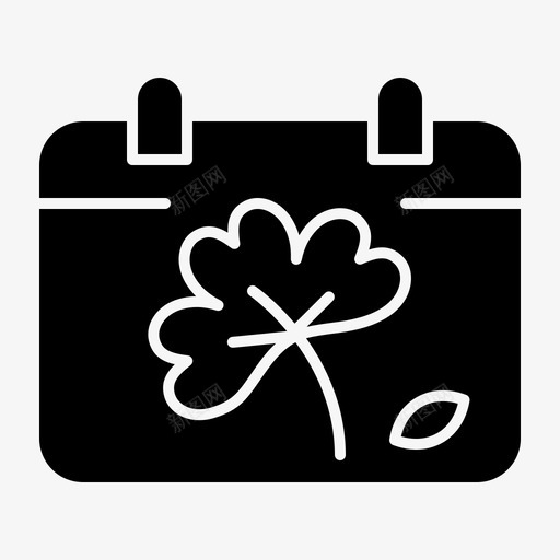 日历日花图标svg_新图网 https://ixintu.com 日历 日花 春春 雕文