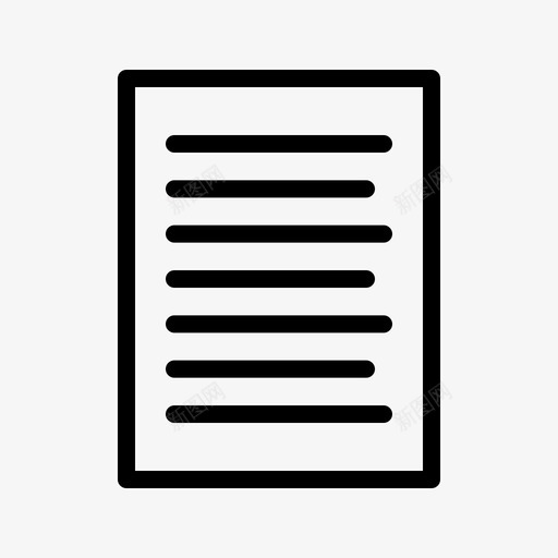 纸文件笔记图标svg_新图网 https://ixintu.com 写作 文件 文本 笔记