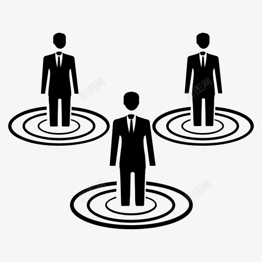 业务领导业务组员工组图标svg_新图网 https://ixintu.com 业务 业务组 人力 员工 团队 组团 资源管理 领导