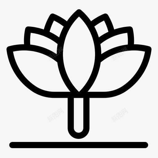 鲜花春花郁金香图标svg_新图网 https://ixintu.com 大胆 孟加拉 春花 独立日 郁金香 鲜花