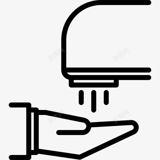 吹风机浴室卫生图标svg_新图网 https://ixintu.com 卫生 卫生间 吹风机 浴室