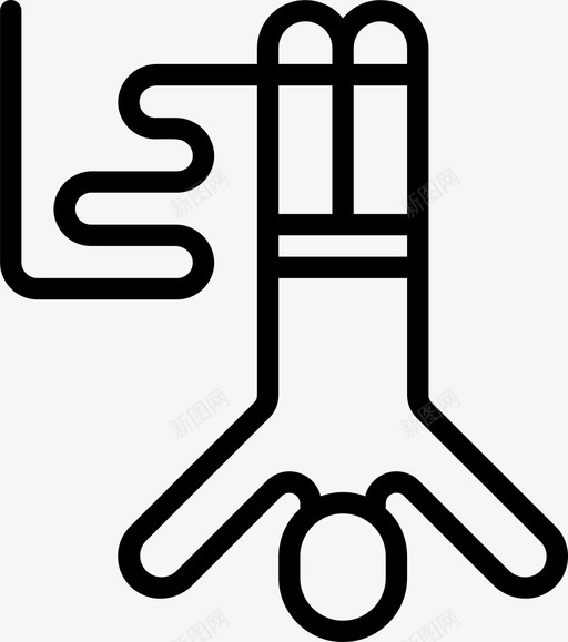 蹦极爱好11直线型图标svg_新图网 https://ixintu.com 爱好 直线 线型 蹦极