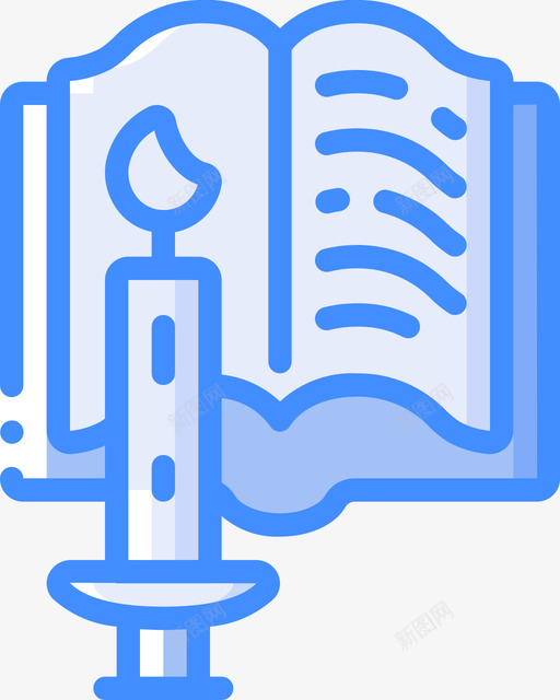 蜡烛古董2蓝色图标svg_新图网 https://ixintu.com 古董 蓝色 蜡烛