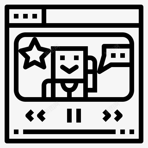 Youtuber直系图标svg_新图网 https://ixintu.com Youtuber 直系
