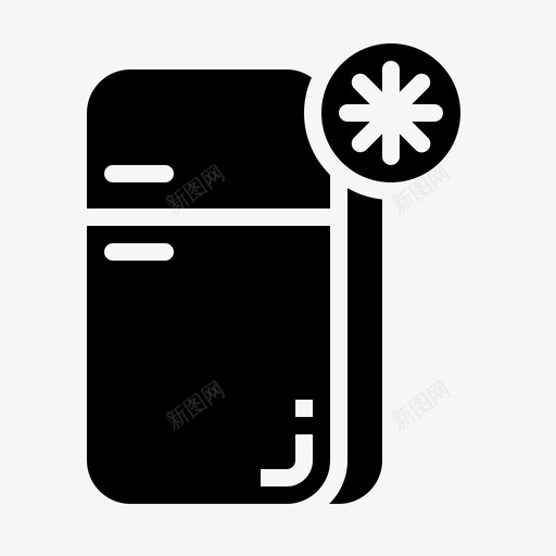 冰箱复古13实心图标svg_新图网 https://ixintu.com 冰箱 复古 实心