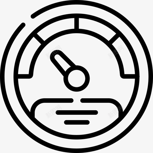 速度计运输168线性图标svg_新图网 https://ixintu.com 线性 运输 速度计