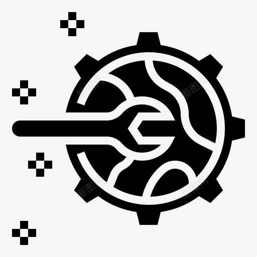 设置工程师技工图标svg_新图网 https://ixintu.com 共享 字形 工程师 技工 系统 维修 网络 设置