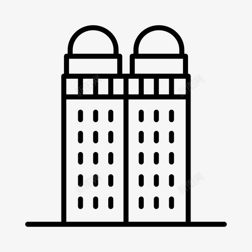 建筑物城市旅馆图标svg_新图网 https://ixintu.com 城市 城镇 建筑物 旅馆