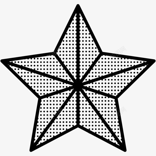 星星几何体形状图标svg_新图网 https://ixintu.com 几何体 形状 星星 点着