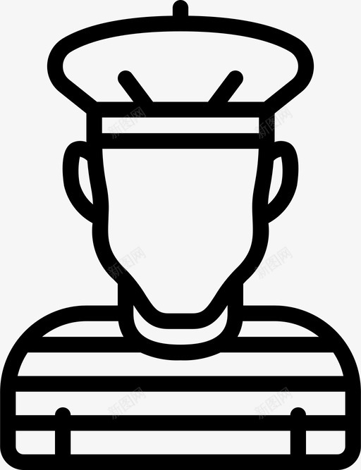法语刻板印象3直系图标svg_新图网 https://ixintu.com 刻板 印象 法语 直系