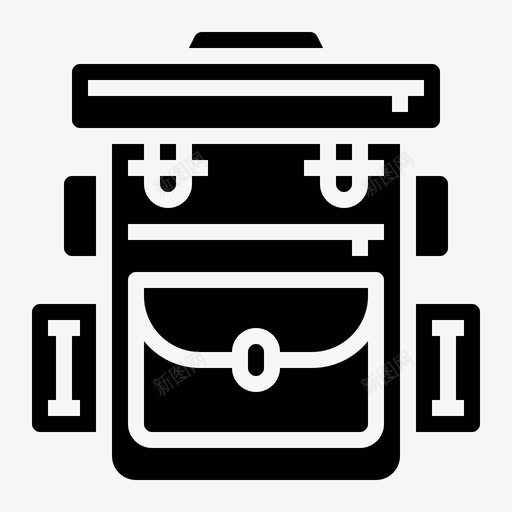背包旅行工具实心图标svg_新图网 https://ixintu.com 实心 工具 旅行 背包