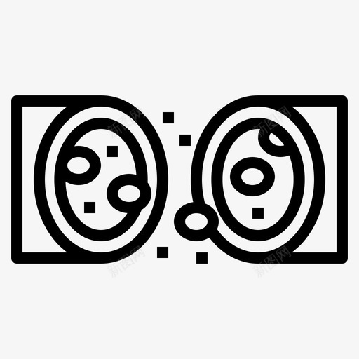 红细胞空气污染1线状图标svg_新图网 https://ixintu.com 空气污染 红细胞 线状