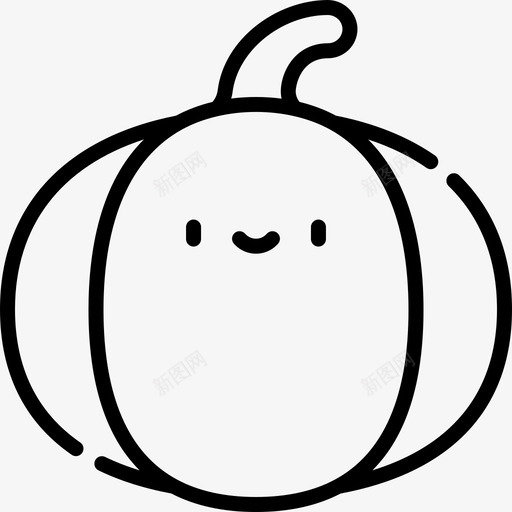 南瓜水果和蔬菜1de3系列直线型图标svg_新图网 https://ixintu.com 1de3 南瓜 水果 直线 系列 线型 蔬菜