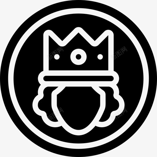硬币君主制2填充图标svg_新图网 https://ixintu.com 君主制 填充 硬币
