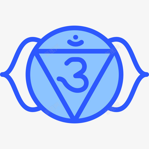 Ajna瑜伽17蓝色图标svg_新图网 https://ixintu.com Ajna 瑜伽 蓝色