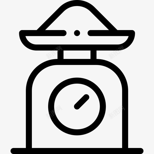 秤面包房122线性图标svg_新图网 https://ixintu.com 线性 面包房