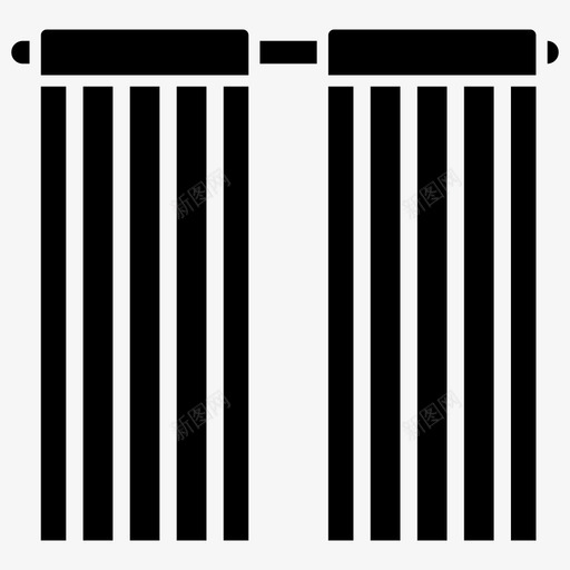 窗帘挂件屏风图标svg_新图网 https://ixintu.com 图标 字形 家居设计 屏风 挂件 窗帘 窗挂 窗罩 装饰
