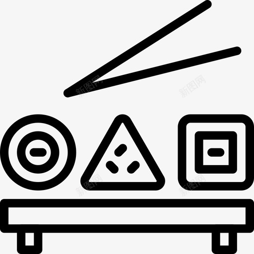 寿司食品170直系图标svg_新图网 https://ixintu.com 寿司 直系 食品