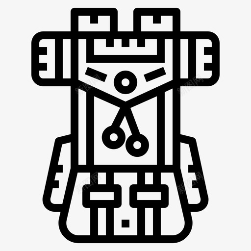 背包童子军8号直线型图标svg_新图网 https://ixintu.com 8号 直线 童子军 线型 背包
