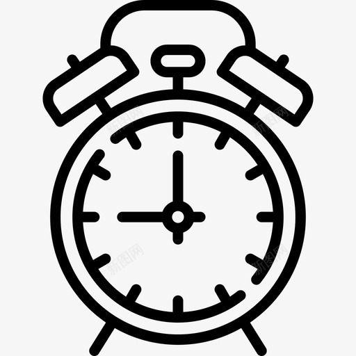 闹钟日历日期19线性图标svg_新图网 https://ixintu.com 日历 日期 线性 闹钟