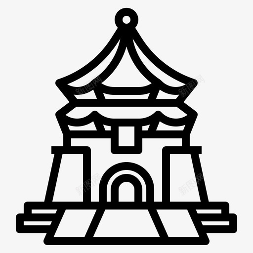 蒋介石25号地标直线型图标svg_新图网 https://ixintu.com 25号 地标 直线 线型 蒋介石