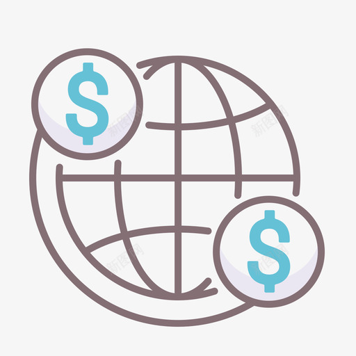 银行银行93线性颜色图标svg_新图网 https://ixintu.com 线性 银行 颜色