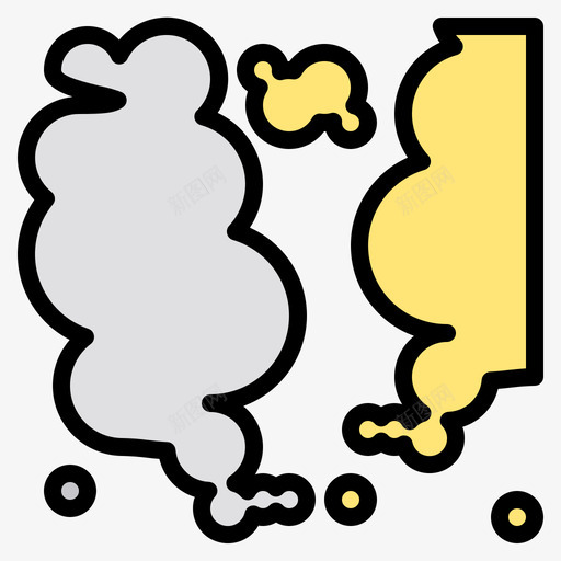 烟生态系统线性色彩图标svg_新图网 https://ixintu.com 生态系统 线性 色彩