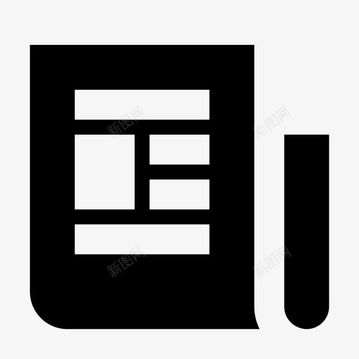 报纸博客活动图标svg_新图网 https://ixintu.com 办公室 博客 扎实 报纸 沟通 活动 阅读