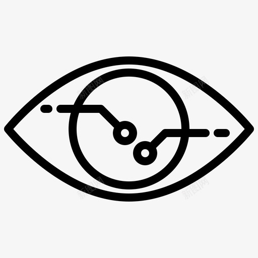 眼睛扫描聪明的生活线性图标svg_新图网 https://ixintu.com 扫描 生活 眼睛 线性 聪明