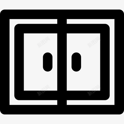 窗户门入口图标svg_新图网 https://ixintu.com 入口 家居 窗户 结构