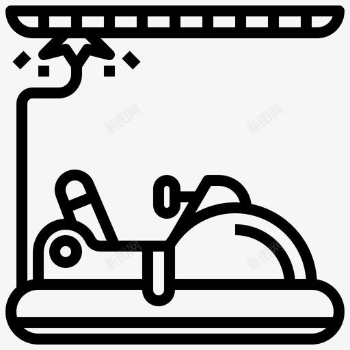 碰碰车游乐园61直线型图标svg_新图网 https://ixintu.com 游乐园 直线 碰碰车 线型