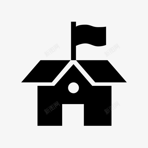 学校大学教育图标svg_新图网 https://ixintu.com 公立 图标 地点 大学 学校 教育
