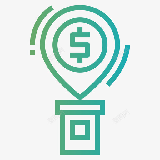 引脚atm1梯度图标svg_新图网 https://ixintu.com atm 引脚 梯度