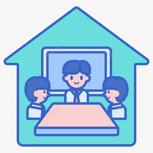 会议室活动管理2线性颜色图标svg_新图网 https://ixintu.com 会议室 活动 管理 线性 颜色