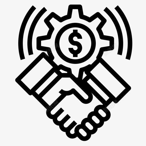 握手公司4直系图标svg_新图网 https://ixintu.com 公司 握手 直系