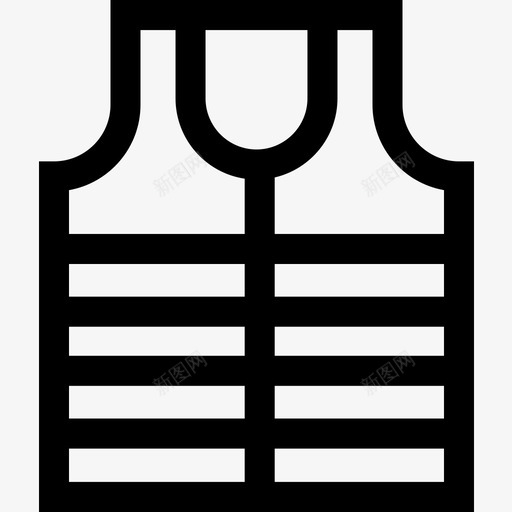 马甲结构150线性图标svg_新图网 https://ixintu.com 线性 结构 马甲