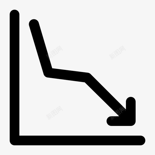 折线图图表经济图标svg_新图网 https://ixintu.com 图表 折线 概要 线图 经济 金融