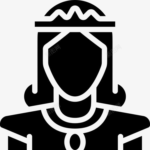 公主君主制2填充图标svg_新图网 https://ixintu.com 公主 君主制 填充
