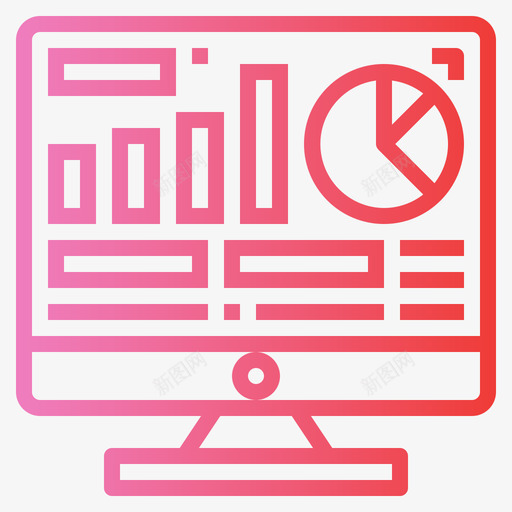 分析youtuber1渐变图标svg_新图网 https://ixintu.com youtuber 分析 渐变