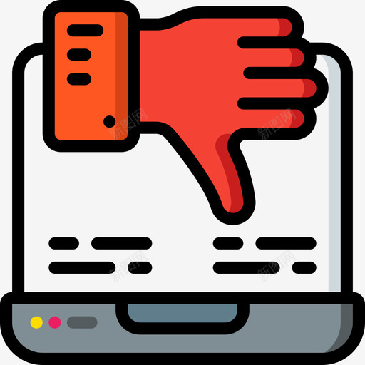 不喜欢社交19直系肤色图标svg_新图网 https://ixintu.com 不喜欢 直系 社交 肤色