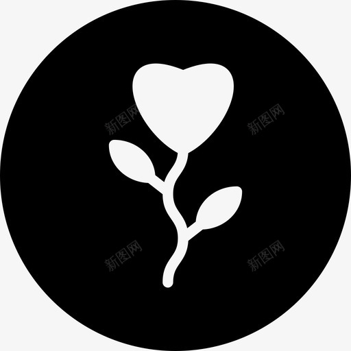 爱植物爱圆满地图标svg_新图网 https://ixintu.com 植物 满地 爱圆