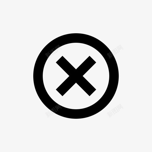 错误按钮移动图标svg_新图网 https://ixintu.com 按钮 现代 用户界面 移动 错误