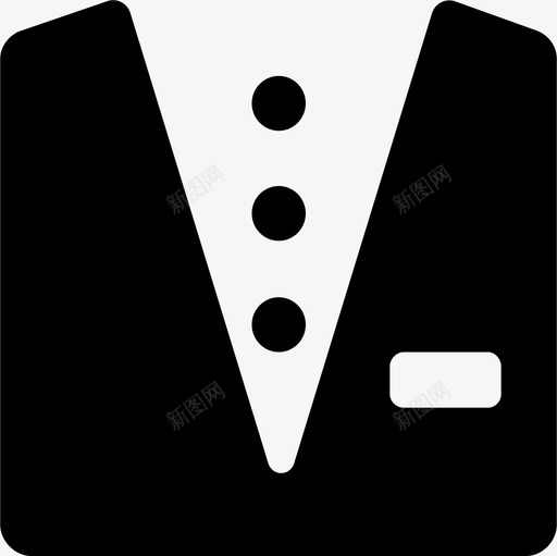 西装外套时尚图标svg_新图网 https://ixintu.com 外套 时尚 正式 着装 西装