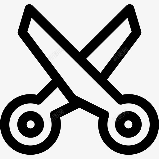 剪刀平面师42线性图标svg_新图网 https://ixintu.com 剪刀 平面 平面设计 线性 设计师