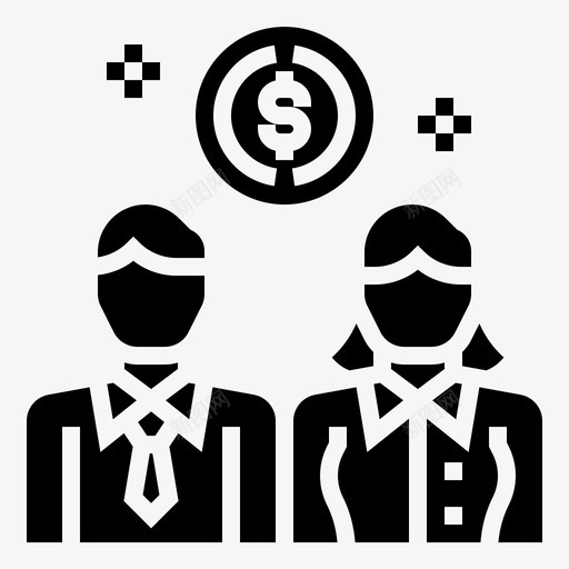 创意顾问财务图标svg_新图网 https://ixintu.com 创意 团队 字形 工作 思维 财务 顾问