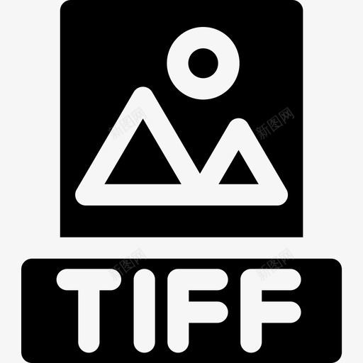 Tiff文件44已填充图标svg_新图网 https://ixintu.com Tiff 填充 文件