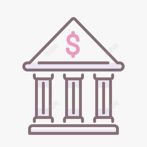 Bankbanking93线性颜色图标svg_新图网 https://ixintu.com Bank banking 线性 颜色